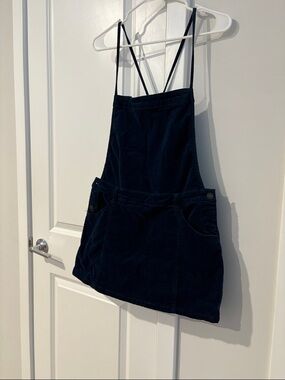 Free People Savannah Corduroy Overall Dress - Navy Blue